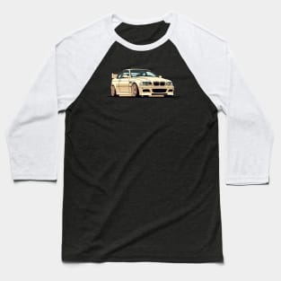 Beige BMW E46 M3 Baseball T-Shirt